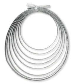 Discount Christmas Forever GLITTER RIBBON 15 FT. SILVER