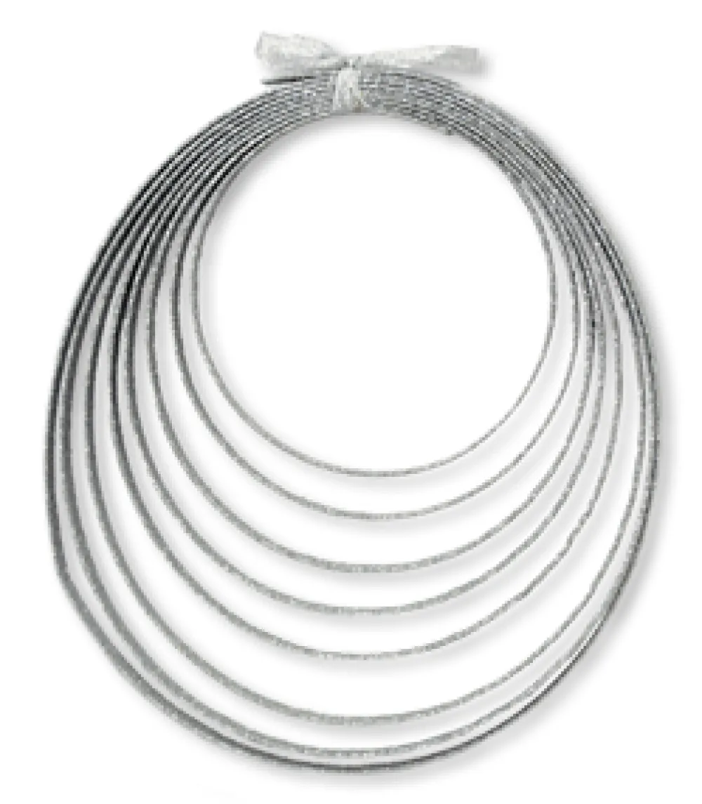 Discount Christmas Forever GLITTER RIBBON 15 FT. SILVER