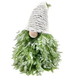 Best Christmas Forever GNOME PINE LEAF BODY | FUR HAT 32″ GREEN