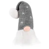 New Christmas Forever GNOME PLUSH 16″ GRAY/ WHITE KNITTED HAT