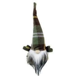 Sale Christmas Forever GNOME PLUSH 10″ GREEN/BROWN PLAID