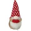 New Christmas Forever GNOME PLUSH 9” W/ RED POLKA DOT HAT & HANDS