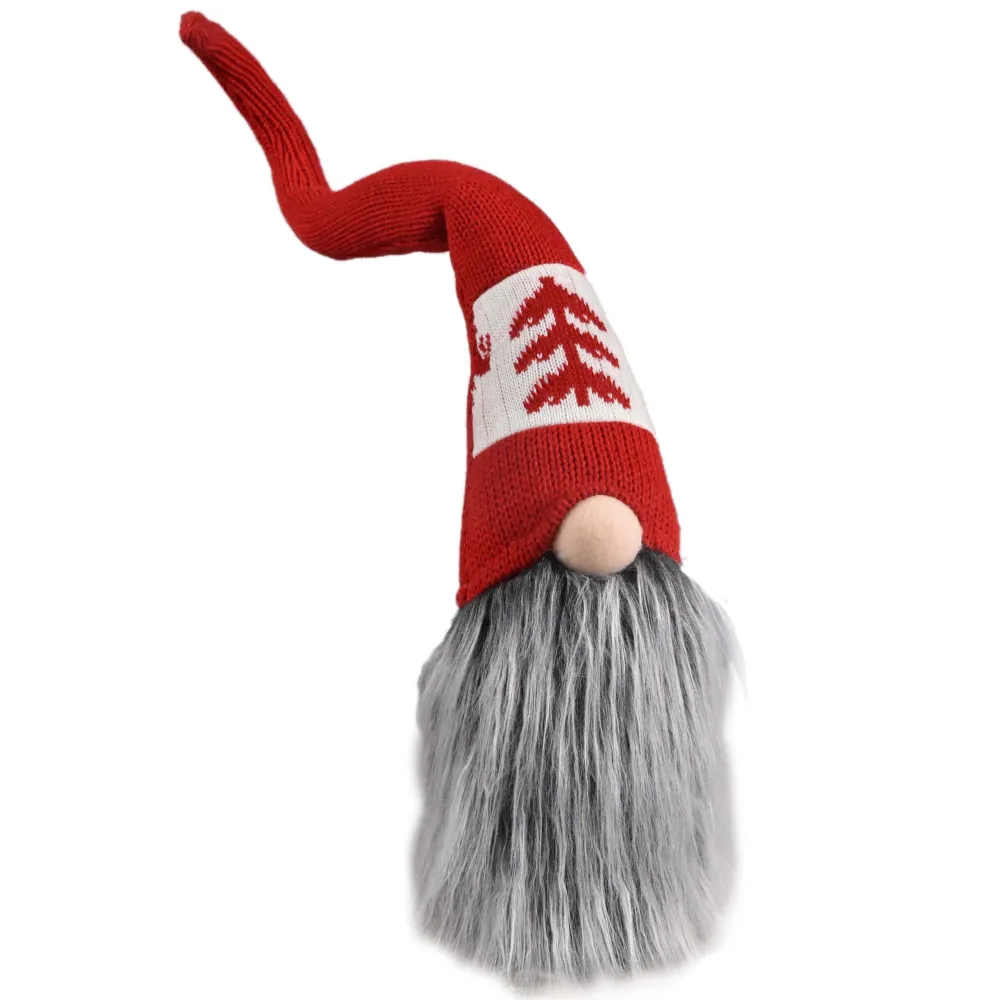 Best Christmas Forever GNOME PLUSH 28″ W/LONG HAT W/FUR BODY