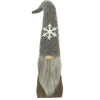 Clearance Christmas Forever GNOME PLUSH FAUX FUR BROWN 24.5″ W/ SNOWFLAKE