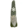 Outlet Christmas Forever GNOME PLUSH FAUX FUR GREEN 24.5″ W/ SNOWFLAKE