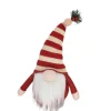 Clearance Christmas Forever GNOME PLUSH STANDING 14″ RED/ WHITE STRIPES HAT