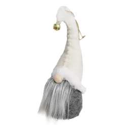 Outlet Christmas Forever GNOME STANDING WOOL 8.5″ GRAY W/ IVORY HAT