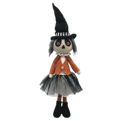 Best Christmas Forever HALLOWEEN GHOST GIRL STANDING 23″ BLACK/MULTI