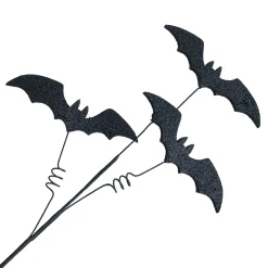Sale Christmas Forever HALLOWEEN SPRAY 3xBAT 28″ BLACK GLITTER