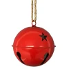Sale Christmas Forever JINGLE BELL RED SHINY 5.5″ W/ ROPE HANGER