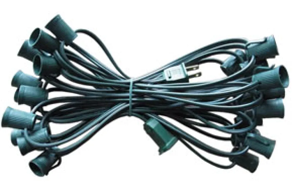 Sale Christmas Forever LIGHT CORD GREEN C9 25L 6″X12″X6″ GREEN