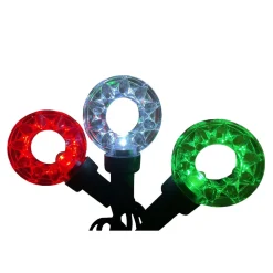 Clearance Christmas Forever LIGHT LED I/D 35L ROUND KALEIDESCOPE RED/GREEN/WHITE