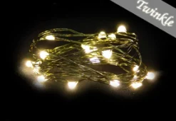 New Christmas Forever LIGHT LED I/D MICRO DOT 18L 6FT B/O TWK. WARM WHITE W/TIMER