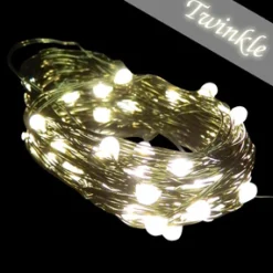 Clearance Christmas Forever LIGHT LED I/D MICRO DOT 50L TWK. WARM WHT. 120V 17.5′