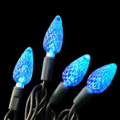 Hot Christmas Forever LIGHT LED O/D C6 FACETED 70L BLUE