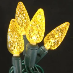 Hot Christmas Forever LIGHT LED O/D C6 FACETED 70L GOLD