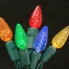 Clearance Christmas Forever LIGHT LED O/D C6 FACETED 70L 5-MULTI