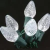 New Christmas Forever LIGHT LED O/D C7 FACETED 25L PURE WHITE