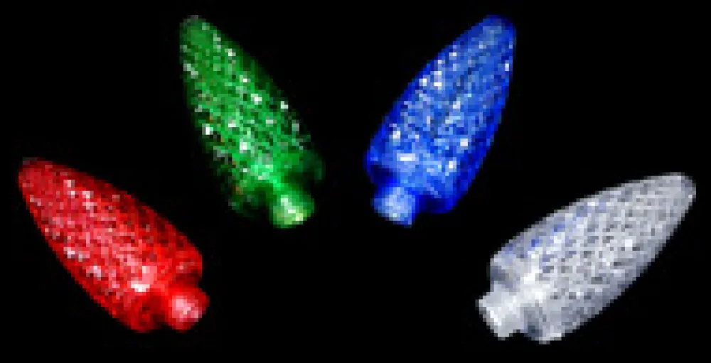 Hot Christmas Forever LIGHT LED O/D C9 FACETED 25L 4-MULTI