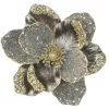 Best Christmas Forever MAGNOLIA HEAD PLATINUM GRAY 8.5″ LEATHER CH GLITTER W/ CLIP