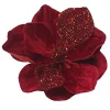 Christmas Forever MAGNOLIA HEAD RED 7″ GLITTER CARDED W/ CLIP