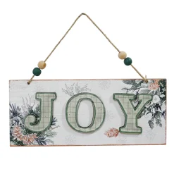 Outlet Christmas Forever MDF WALL DECOR WOODEN 7.5″ “JOY” NATURAL