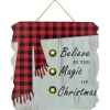 New Christmas Forever MDF WALL DECOR 16″X16″ 3 LED BELIEVE IN MAGIC OF CHRISTMAS (TMR)