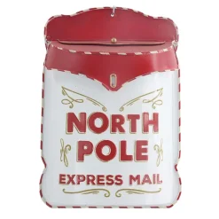 New Christmas Forever METAL MAILBOX 11″X3″X15″ W/ “NORTH POLE EXPRESS MAIL”