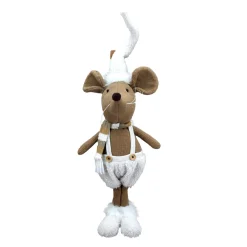 Clearance Christmas Forever MOUSE PLUSH STANDING BOY 27″ BROWN/ CREAM