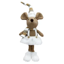 Online Christmas Forever MOUSE PLUSH STANDING GIRL 19″ BROWN/ CREAM