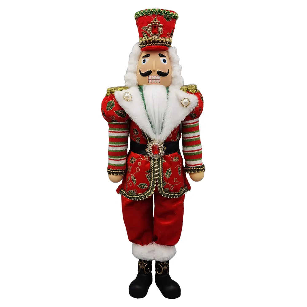 Hot Christmas Forever NUTCRACKER 22″ IN RED/GREEN/WHITE ROYALTY SUIT