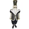 Discount Christmas Forever NUTCRACKER SOLDIER STANDING 50.5″ IN BLACK/GOLD ROYAL SUIT
