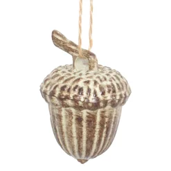 Clearance Christmas Forever ORN BIRCH LOOK ACCORN 2.75″ 3-D