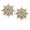 Clearance Christmas Forever ORN CHAMPAGNESNOWFLAKE 5″ W/ SILVER GLITTER 2 ASSTD.