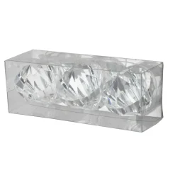 Sale Christmas Forever ORN CLEAR DIAMOND DROP 1.5″ X 3PCS PVC BOX