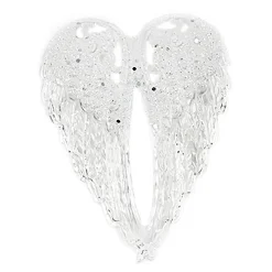 Sale Christmas Forever ORN CLEAR FROST ANGEL WINGS 6.5″ W/ GLTR.