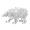 Sale Christmas Forever ORN CLEAR FROST POLAR BEAR 2.5″ H W/ ICE WHITE GLITTER