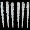 New Christmas Forever ORN CLEAR ICICLES 5″ 6PC ACRYLIC