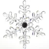 Hot Christmas Forever ORN CLEAR SNOWFLAKE 5″ W/JEWEL