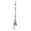 Discount Christmas Forever ORN CLEAR WHITE ICICLE DROP 6.75″ W/ WHITE GLITTER & SEQUINS