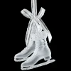 Online Christmas Forever ORN CLEAR/FROST ICE SKATES 2.5″ W/ ICE GLITTER
