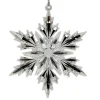 Hot Christmas Forever ORN CLEAR/SILVER SNOWFLAKE 5″