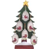 Outlet Christmas Forever ORN DSP WOODEN OVAL CARDINALS 5″ W/ DISPAY 6/S