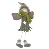 Sale Christmas Forever ORN FABRIC ANGEL 7″ BROWN W/ FAUX FUR HAT & GREEN SCARF