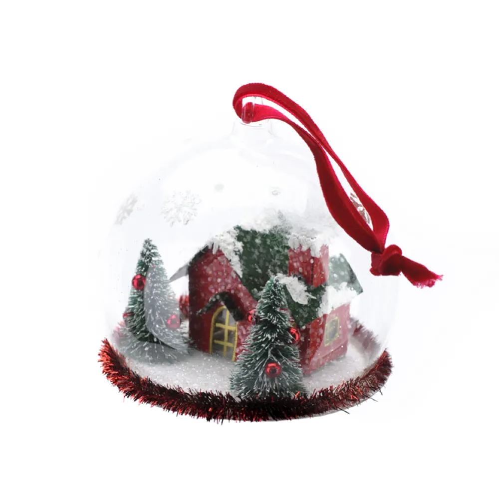 Online Christmas Forever ORN GLASS BALL 3.5″ W/ WORKSHOP INSIDE