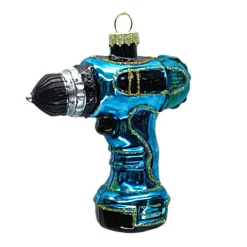Sale Christmas Forever ORN GLASS ELECTRIC DRILL 3.5″ BLUE/BLACK