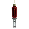Clearance Christmas Forever ORN GLASS SCREWDRIVER 5″ RED/SILVER