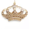 Best Christmas Forever ORN GOLD CROWN 4.5″ BRUSHED MATT /SILVER W/ JEWEL