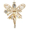 Sale Christmas Forever ORN GOLD FAIRY 5″ MATT W/ JEWEL AND GLTR.