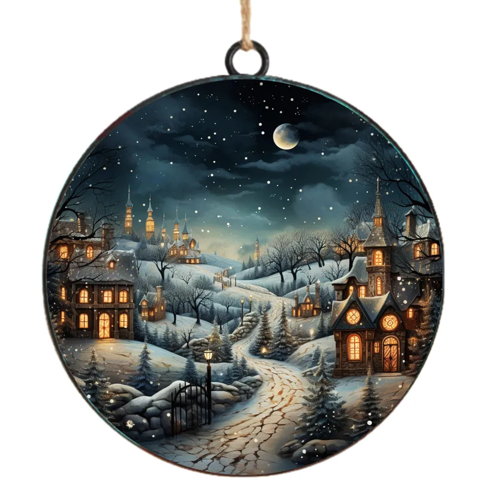 Hot Christmas Forever ORN METAL DISC 4″ CHRISTMAS EVE